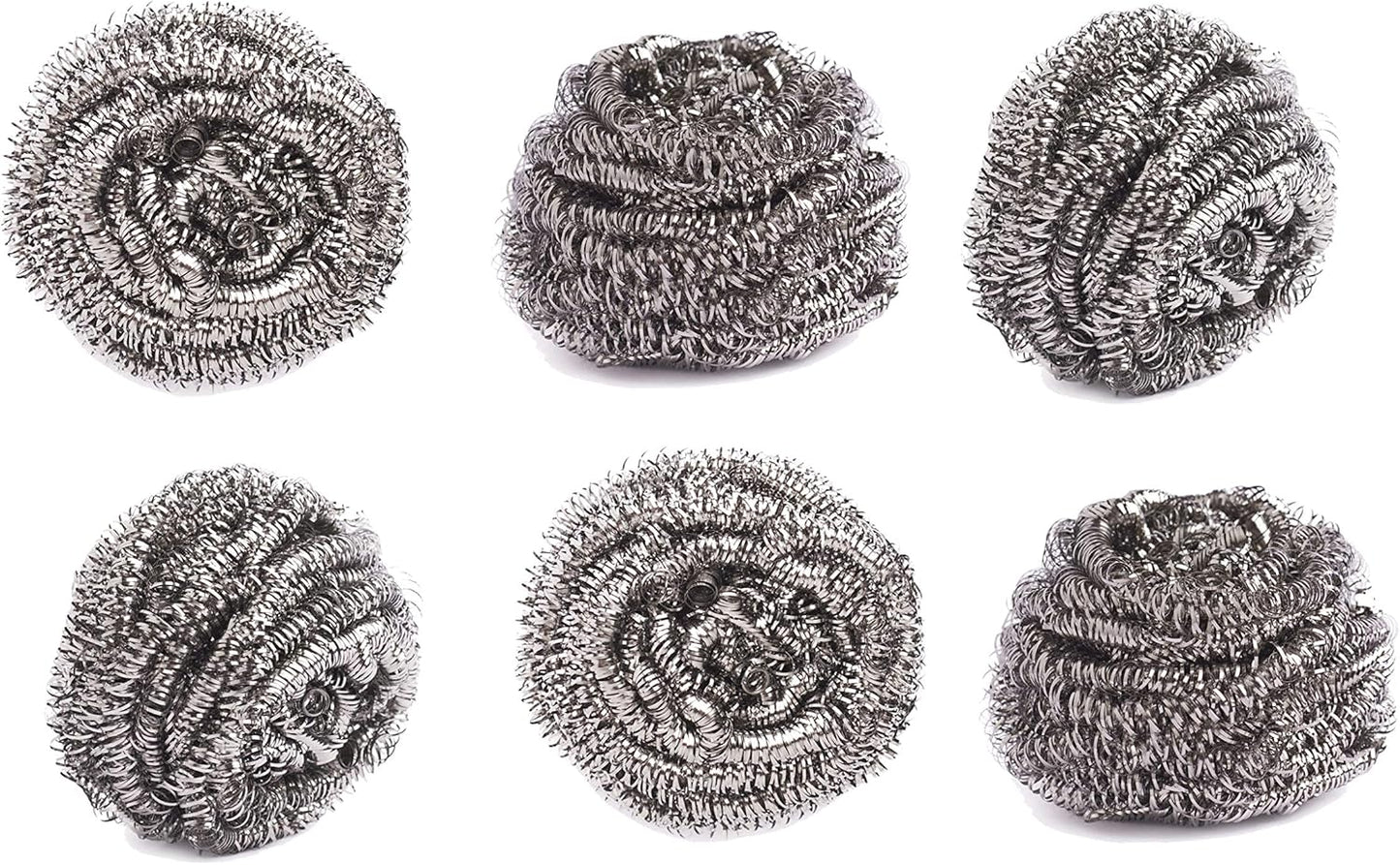 HIC Kitchen Scouring Pad and Dish Scrubbers, Scratch Resistant and Non-Stick, Set of 3, Assorted