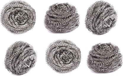 HIC Kitchen Scouring Pad and Dish Scrubbers, Scratch Resistant and Non-Stick, Set of 3, Assorted
