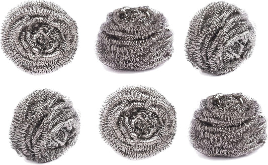 HIC Kitchen Scouring Pad and Dish Scrubbers, Scratch Resistant and Non-Stick, Set of 3, Assorted
