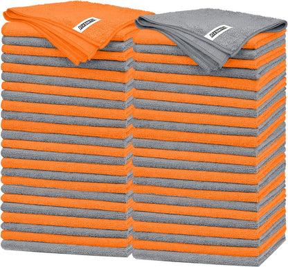 FIXSMITH Microfiber Cleaning Cloth - Pack of 8, Size: 12 x 16 in, Multi-Functional Cleaning Towels, Highly Absorbent Cleaning Rags, Lint-Free, Streak-Free Cleaning Cloths for Car Kitchen Home