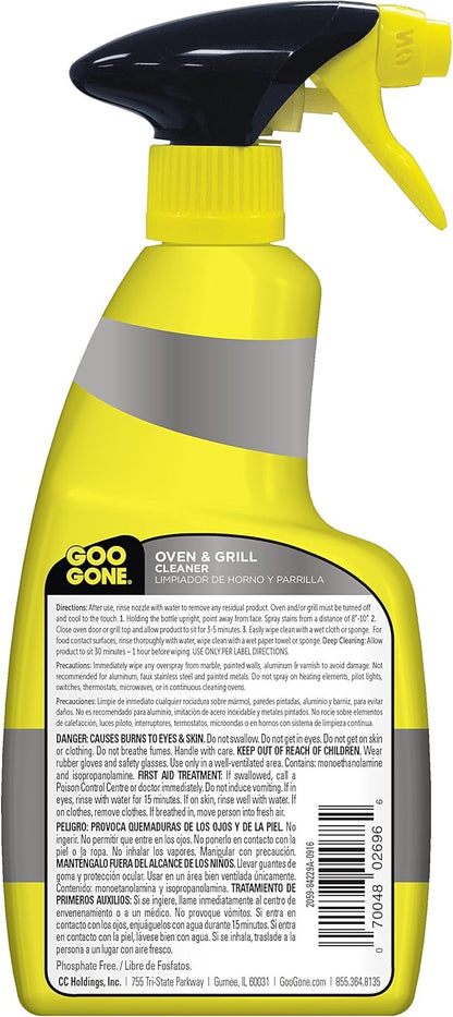 Goo Gone Oven and Grill Cleaner - 28 Ounce - Removes Tough Baked On Grease and Food Spills Surface Safe