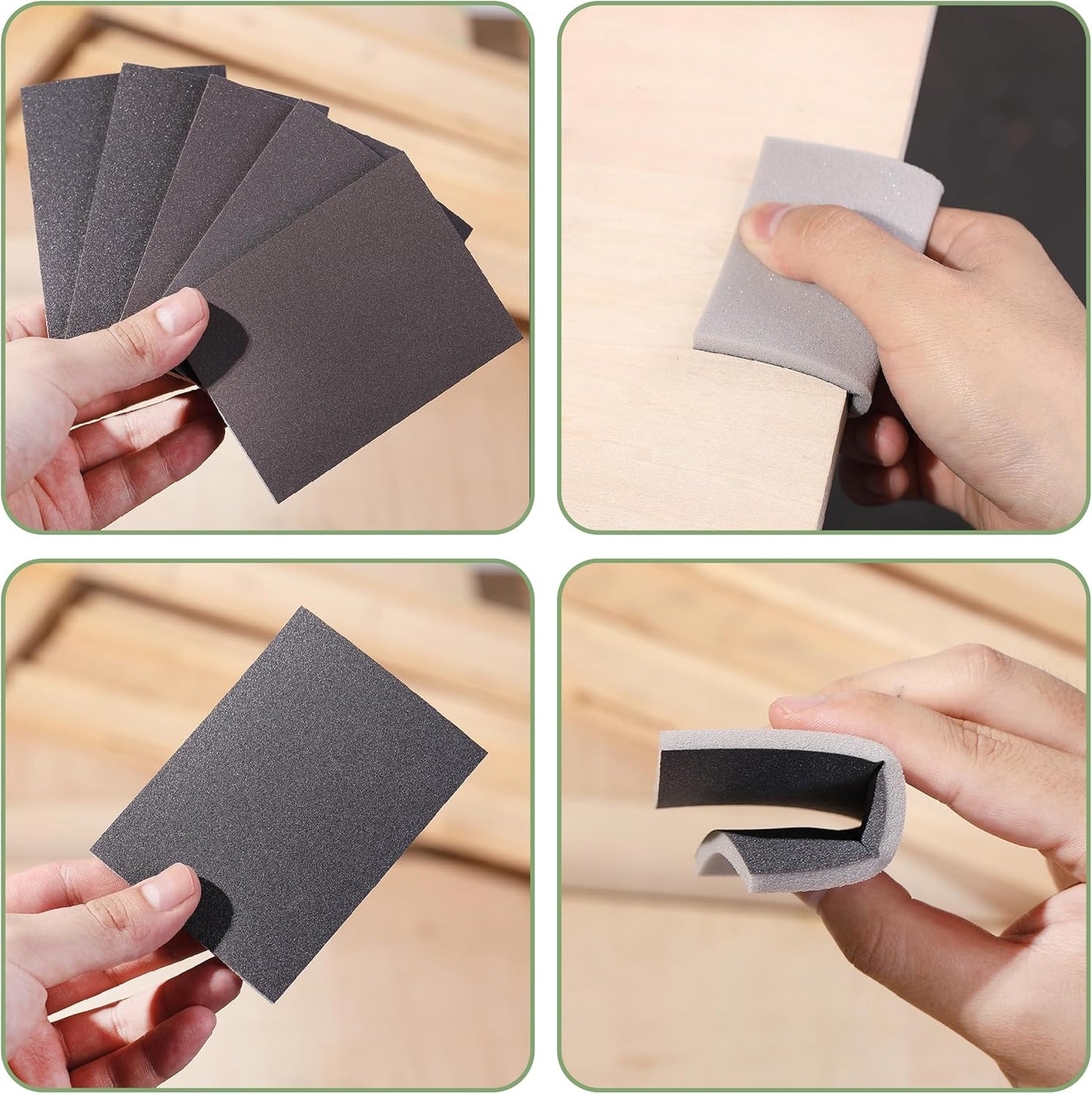 Bates- Sanding Sponge, 20 pcs, 3”x4”, 400-3000 Grit Assortment, Ultra Fine, Washable and Reusable, Sandpaper Block, Sanding Blocks for Wood, Sanding Pad, Drywall Sanding Block, Drywall Sanding Sponge