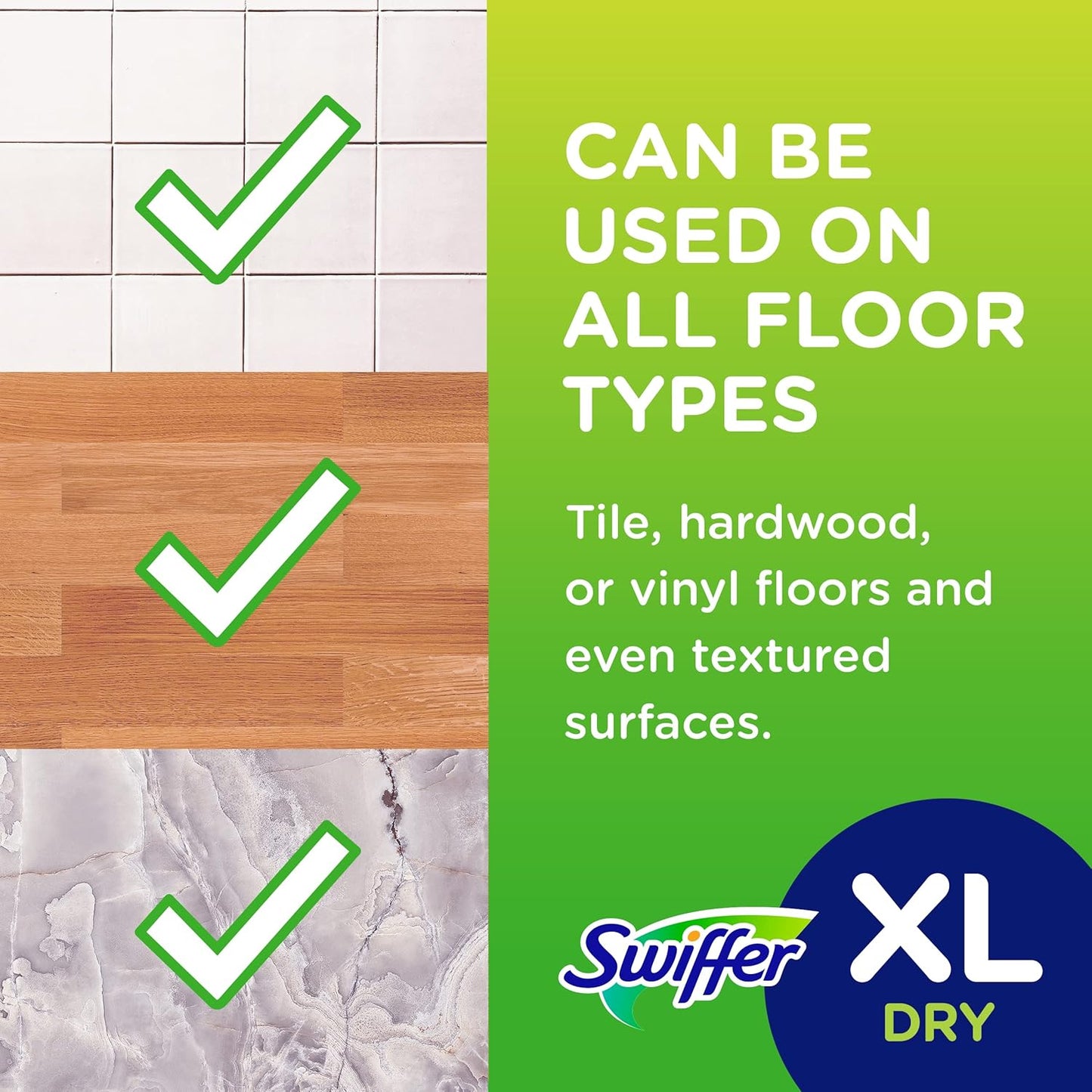 Swiffer Sweeper X-Large Disposable Sweeping Cloths, White, 16-Count Boxes (Pack of 3)