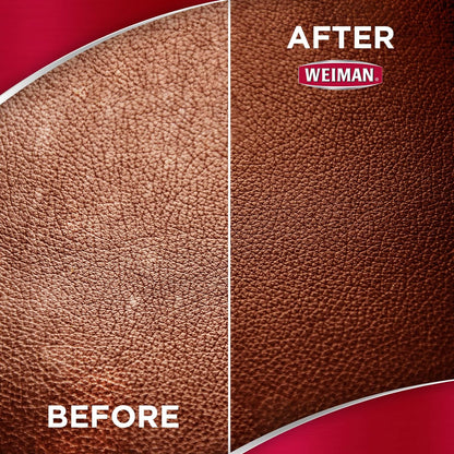 Weiman Leather Wipes - 2 Pack - Clean Condition UV Protection Help Prevent Cracking or Fading of Leather Furniture, Car Seats & Interior, Shoes and More