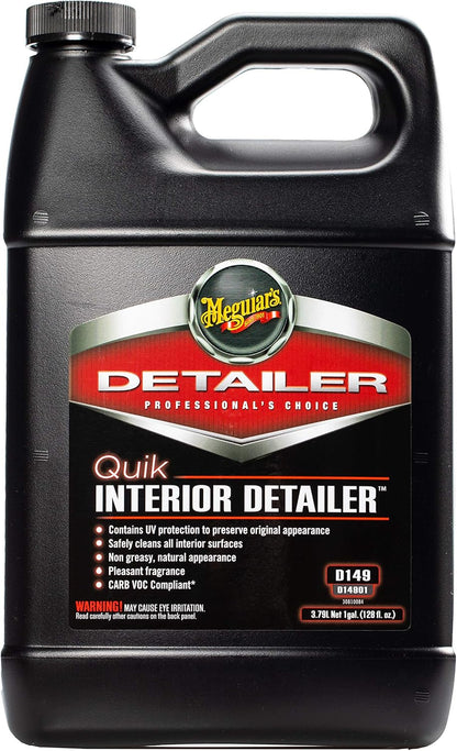 Meguiar's Professional Leather Cleaner & Conditioner D18001-1 Gallon Leather Cleaner & Conditioner Specifically Formulated for Automotive Interior Care, Delivers Professional Results, 128 Oz