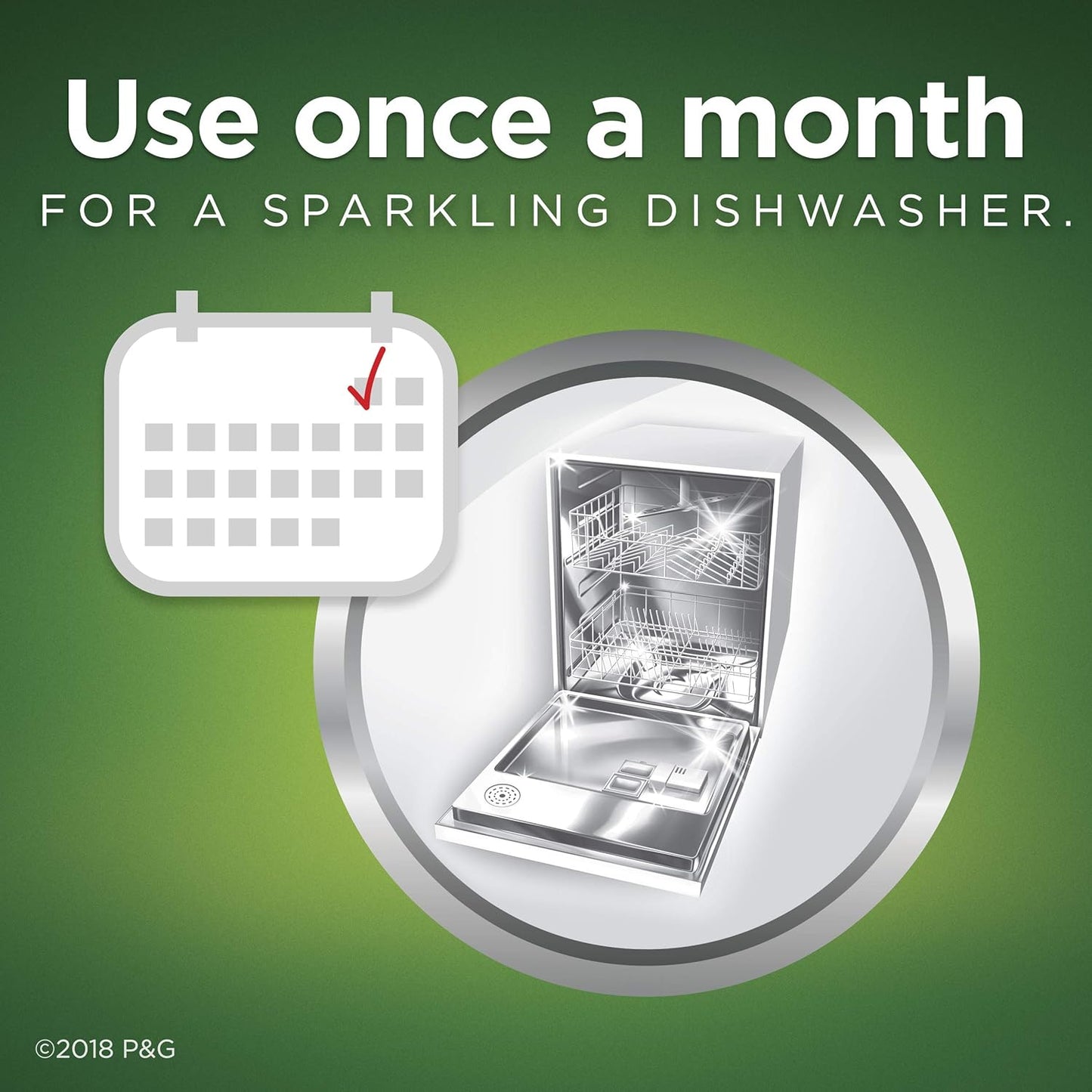 Cascade Platinum Dishwasher Cleaner, 6 count