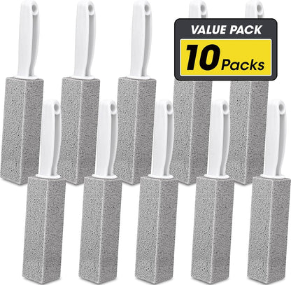 AZEN 5 Pack Pumice Stone for Cleaning, Pumie Scouring Stick with Handle, Pumice Stone Toilet Bowl Cleaner, Hard Water Stain Remover for Toilet, Bathroom, Kitchen Sink, Grill