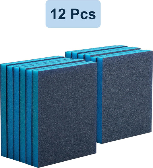 Bates- Sanding Sponge, 20 pcs, 3”x4”, 400-3000 Grit Assortment, Ultra Fine, Washable and Reusable, Sandpaper Block, Sanding Blocks for Wood, Sanding Pad, Drywall Sanding Block, Drywall Sanding Sponge