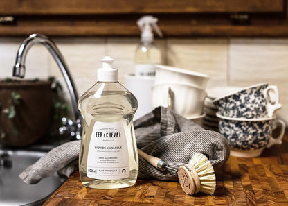 Fer à Cheval Marseille Dishwashing Soap, Olive Oil Based, Made in France - Liquid Dishwashing Soap, 500 ml/16.9 fl oz