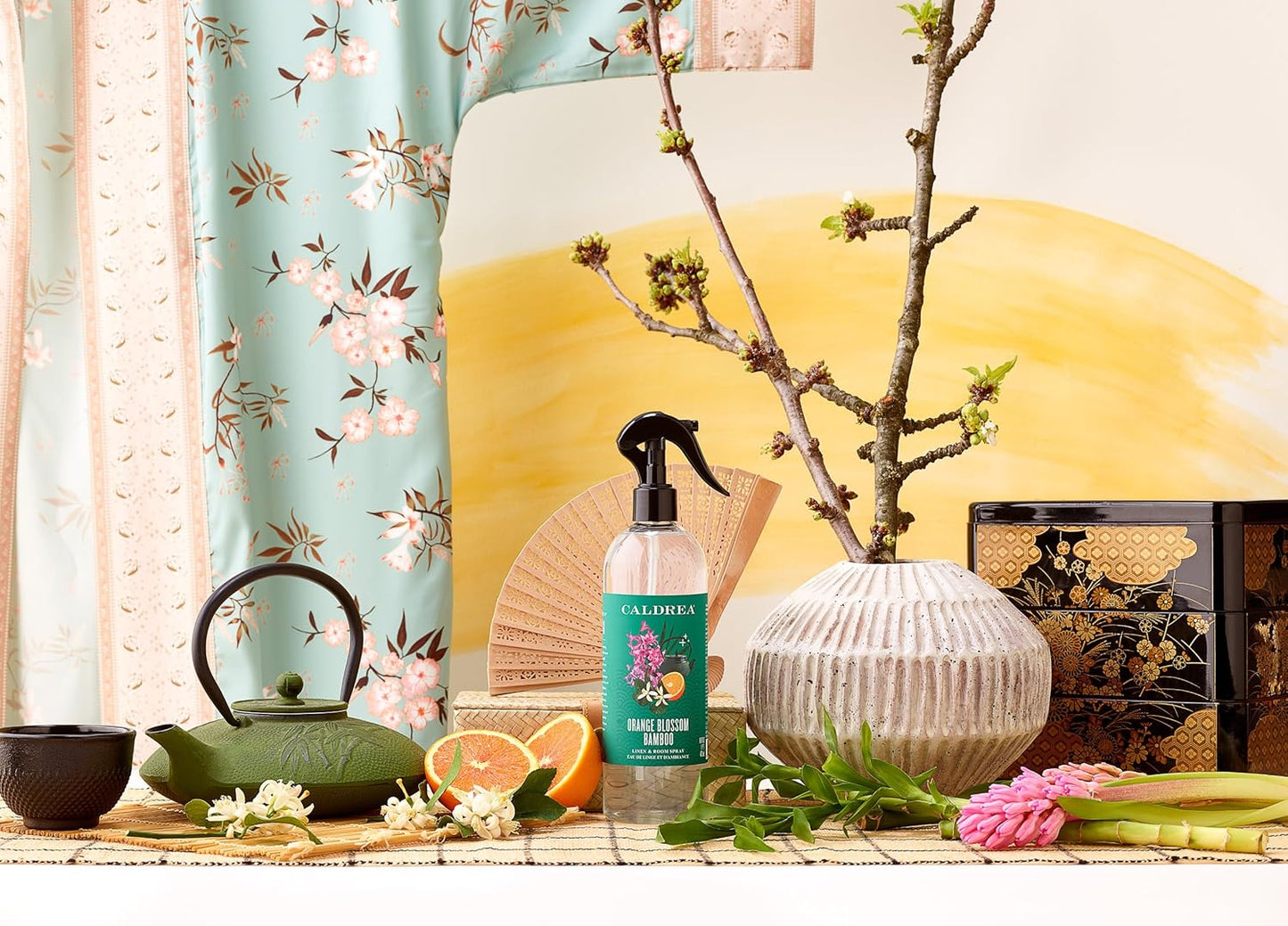 Caldrea Linen and Room Spray Air Freshener, Made with Essential Oils, Plant-Derived and Other Thoughtfully Chosen Ingredients, Pear Blossom Agave Scent, 16 oz