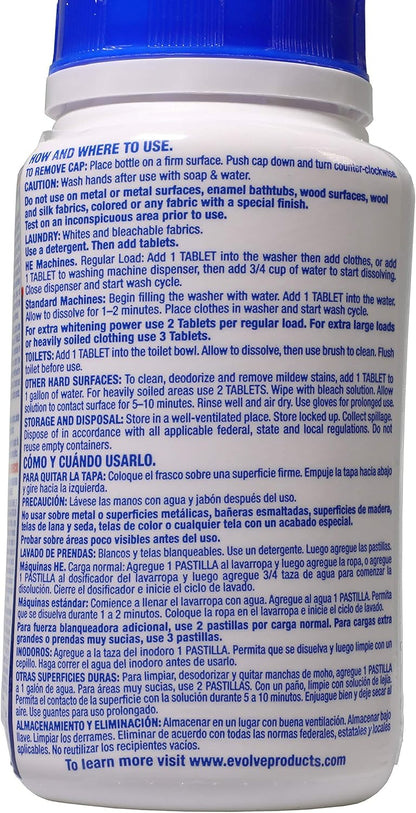 Evolve Concentrated Bleach Tablets -32 ct Fresh Lemon (2 pack)