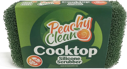Antimicrobial Cooktop Cleaner Silicone Scrubber by Peachy Clean (Qty 1)