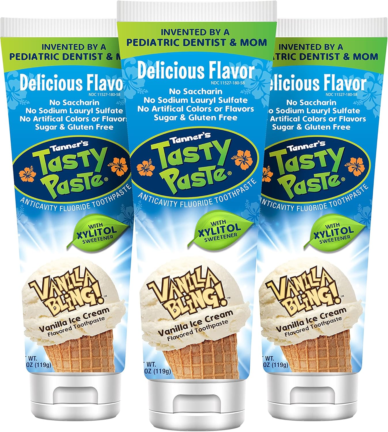 Tanner's Tasty Paste Cha Cha Chocolate Anti-Cavity Fluoride Toothpaste 4.2 oz.