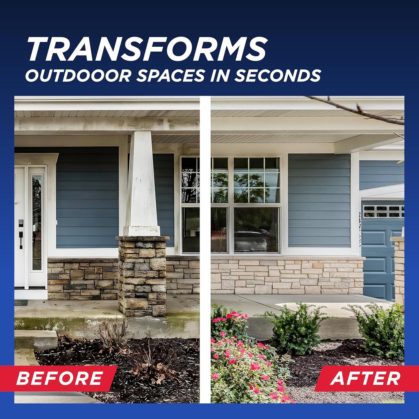 30 SECONDS Outdoor Cleaner Dirt,Mold & Mildew Cleaner & Stain Remover Concentrate | 1 Gallon