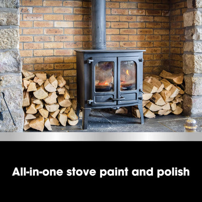 Furniture Clinic Stove Glass & Metal Cleaner - For Log Burner and Fireplace Glass Doors - Removes Soot, Dirt & Ash - Instant Results - 500ml / 17oz