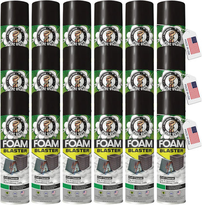 Leak Saver Foam Blaster AC Coil Cleaner for AC Unit 3-Pack | No Rinse Formula for Evaporators & Condensers | Neutral Citrus Scent