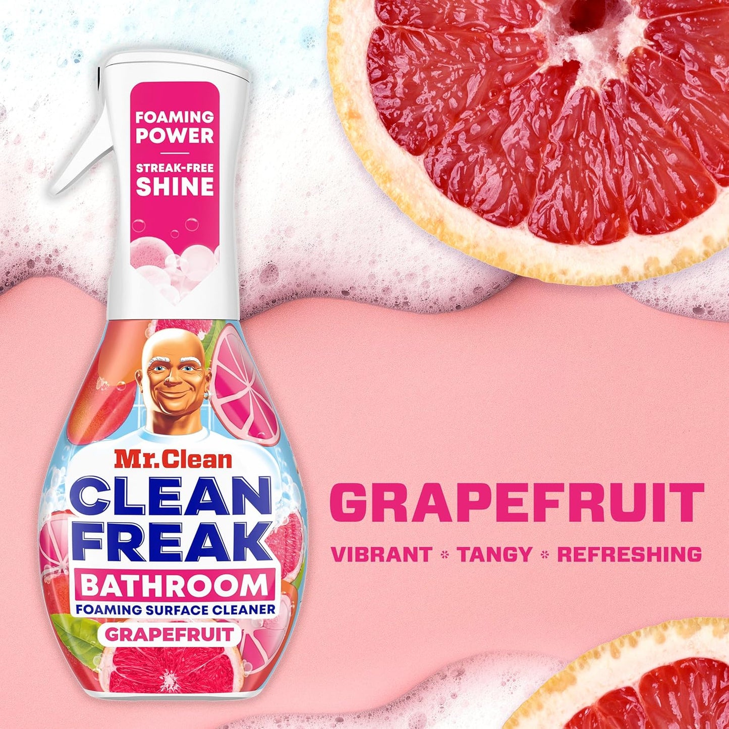 Mr. Clean Clean Freak Multi Surface Cleaning Spray, Deep Cleaning Mist Starter Kit and Refill Bundle, Unstopables Fresh Scent, 64 fl oz