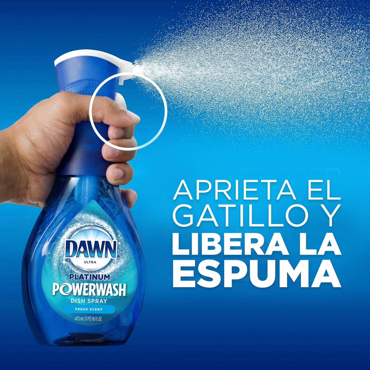 Dawn Platinum Powerwash Dish Spray, Dish Soap, Fresh Scent, 16 Fl Oz
