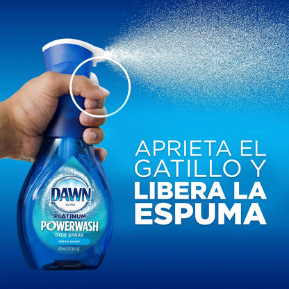 Dawn Platinum Powerwash Dish Spray, Dish Soap, Fresh Scent, 16 Fl Oz