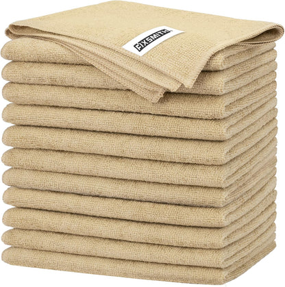 FIXSMITH Microfiber Cleaning Cloth - Pack of 8, Size: 12 x 16 in, Multi-Functional Cleaning Towels, Highly Absorbent Cleaning Rags, Lint-Free, Streak-Free Cleaning Cloths for Car Kitchen Home