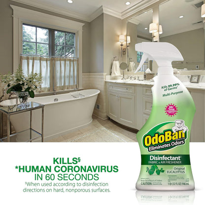 OdoBan Ready-to-Use Disinfectant and Odor Eliminator, Made in the USA, Citrus Scent, 32 Ounce Spray Bottle