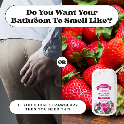 Poo-Pourri Before-You-Go Toilet Spray, Pink Citron, 2 Fl Oz, Up to 100 Uses, Bathroom Odor Deodorizer with Essential Oils for Home or Work, Travel Essentials, TSA Approved Size