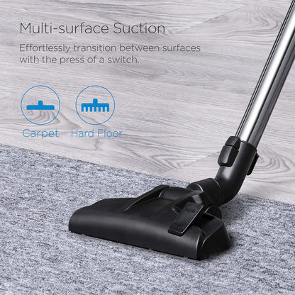 Eureka WhirlWind Bagless Canister 2.5L Vacuum Cleaner, Lightweight Vac for Carpets and Hard Floors, NEN110A, Blue