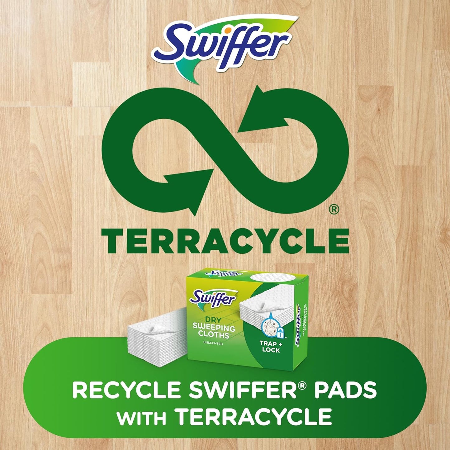 Swiffer Sweeper Dry Sweeping Pad, Multi Surface Refills for Dusters Floor Mop, with Febreze Lavender, 32 count