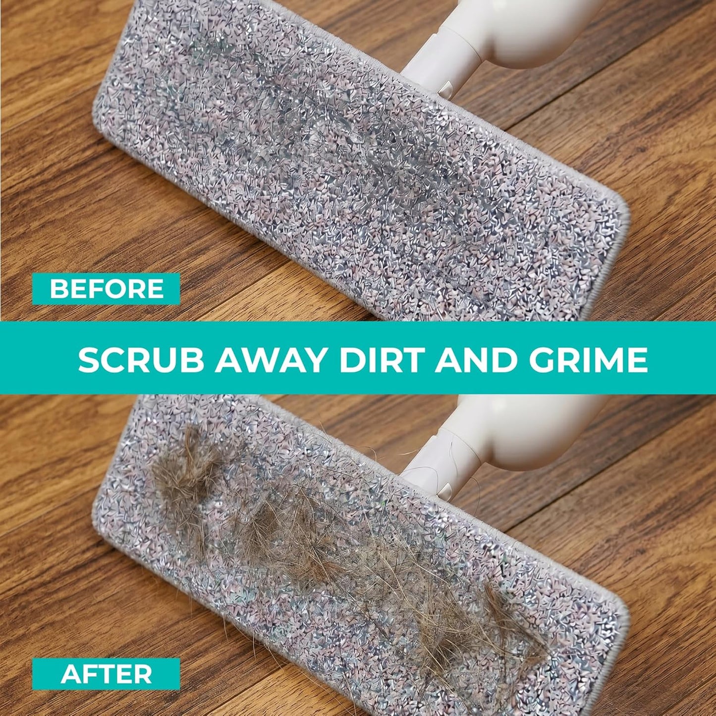 True & Tidy® SPRAY-250 Multi-Surface Spray Mop with 490ml Refillable Water Bottle for Floor Cleaning, Works on Wood, Tile, Marble etc, Use Any Cleaning Solution, Machine Washable Microfiber Mop Pads