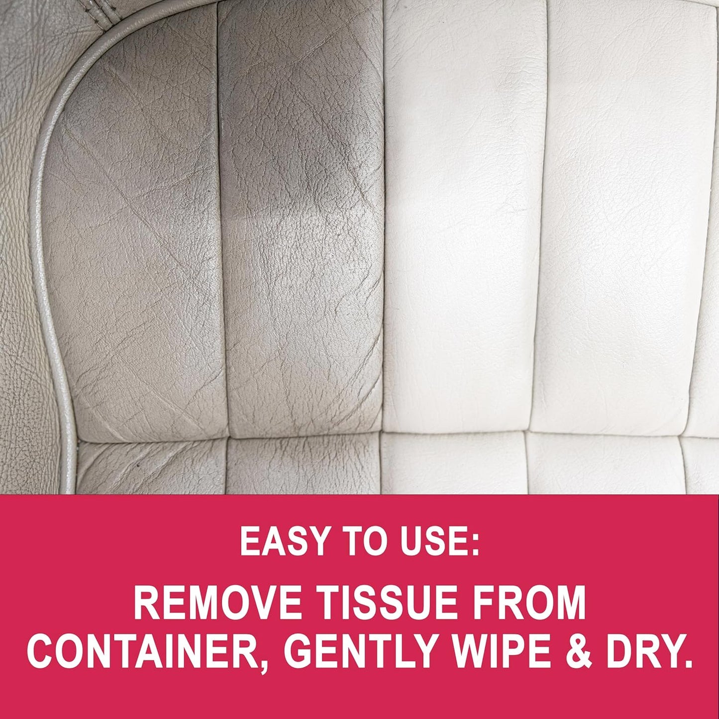 Mohawk Leather Clean and Renew Wipes, Leather Cleaner, M850-1019, 40 Sheets