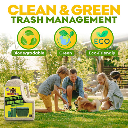 BEEST Dumpster Defender - 1.5lbs Outdoor Trash Can Deodorizer & Liquid Waste Absorber (Made in USA) Biodegradable Trash Can Odor Eliminator - Powerful Garbage Deodorizer for Always-Fresh Bins - 7 Cups