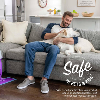 Rejuvenate All Floors Cleaner, 32 Ounces, Breaks Down Dirt and Grime, Cleans and Protects Floors Throughout Your Home, Including Sealed Hardwood, Tile, Vinyl, Laminate and More