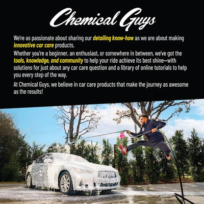 Chemical Guys Boars Hair Detailing Brush - Gentle Scratch-Free Cleaning for Wheels, Grilles, Emblems, and Interior Surfaces - Versatile Multi-Purpose Auto Detailing Brush for Deep Cleaning - Acc_S90