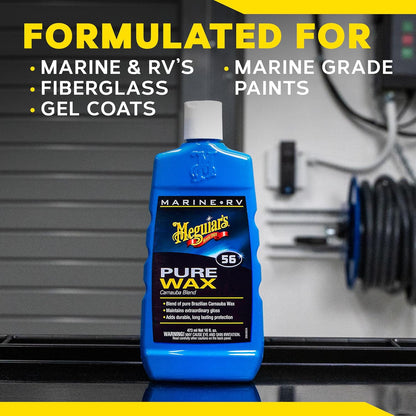 Meguiar's M4716 Marine/RV Hard Water Spot Remover - Effective Marine Hard Water Spot Remover for Boats, RVs, Removes Mineral Deposits, Ideal Boat Water Spot Remover for Marine Enthusiasts