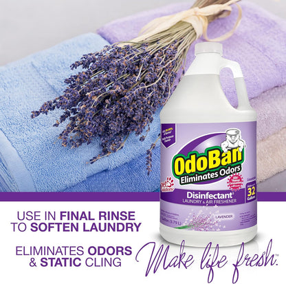OdoBan Ready-to-Use Disinfectant and Odor Eliminator, Made in the USA, Original Eucalyptus Scent, Set of 3, 2 Spray Bottles, 32 Ounces Each and 1 Gallon Concentrate