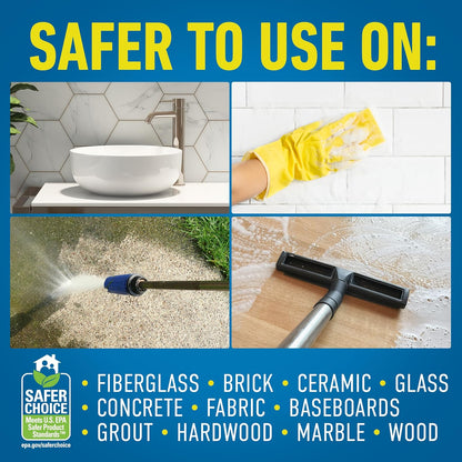 CLR Mold & Mildew Clear, Bleach-Free Stain Remover Spray Works on Fabric, Wood, Fiberglass, Concrete, Brick, Glass, and More - EPA Safer Choice, 32 Fl Oz (Pack of 2)