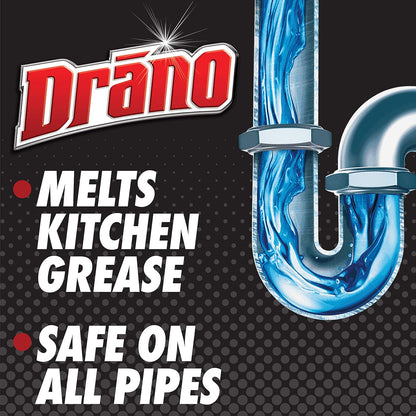 Drano Kitchen Granules Clog Remover, 8.8 oz (Pack of 3)
