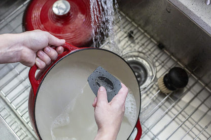 Lodge Enameled Cast Iron & Ceramic Stoneware Cleaner - 100% Biodegradeable Enamel Cleaner - Dye and Bleach-Free - 12 Fl Oz