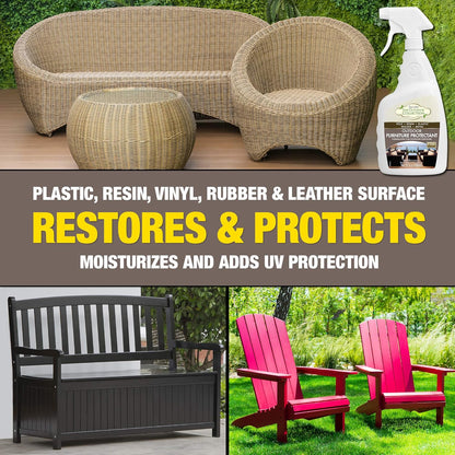 STAR BRITE Outdoor Collection Furniture Protectant Spray - Ideal for Extending the Life & Color of Backyard Patio Chairs, Couches, and Furniture 32 OZ (59032)