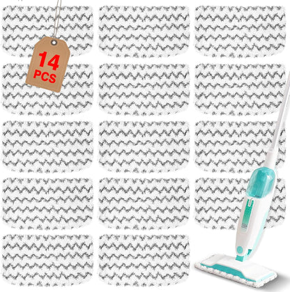 6 Pack Steam Mop Replacement Pads Compatible with Shark Steam Mops S1000/S1000A/S1000C/S1000WM/S1001C, Floor Steamer Pads Washable, Reusable Microfiber Cleaner Pads