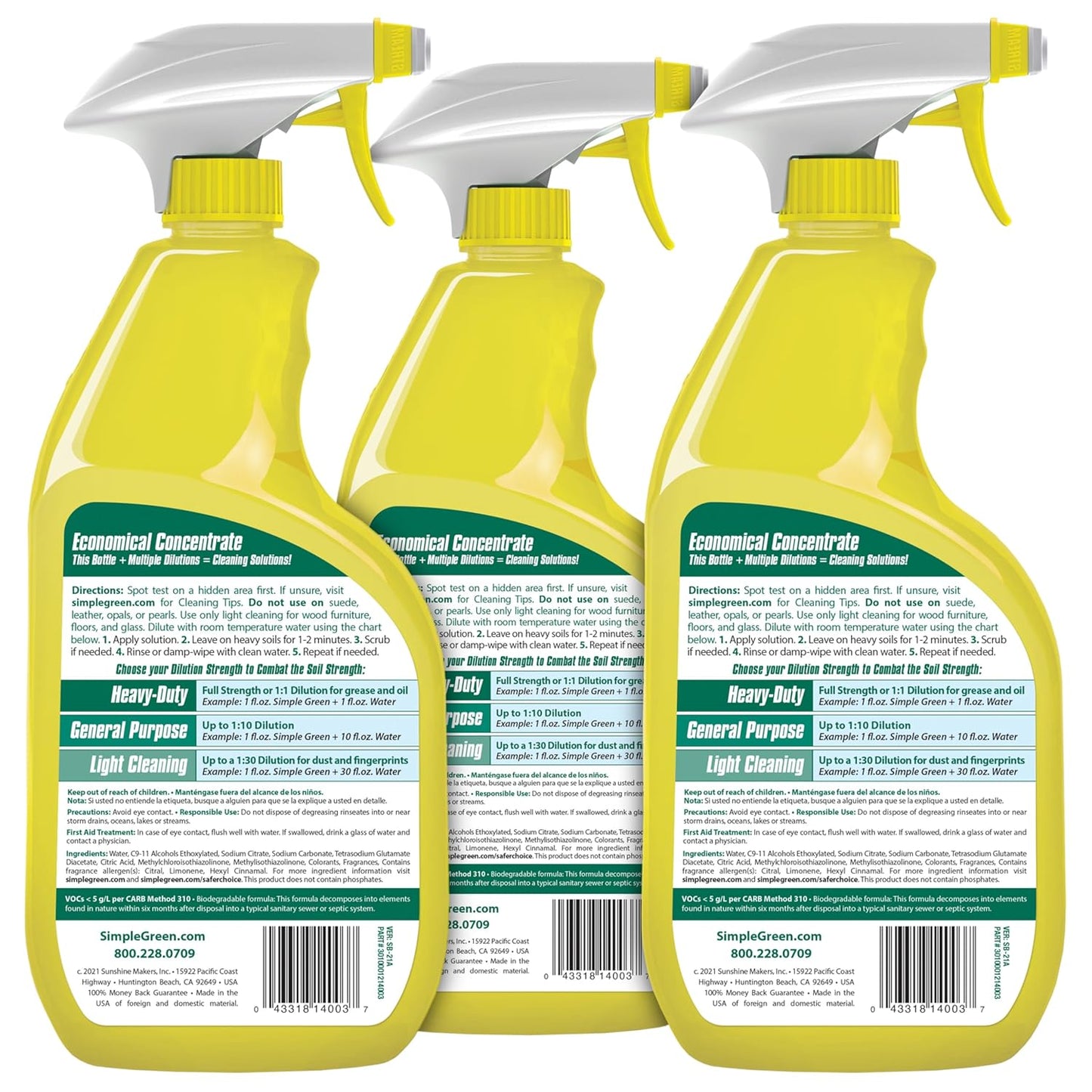 Simple Green AllPurpose Cleaner, 32 Fl Oz (Pack of 3), Original