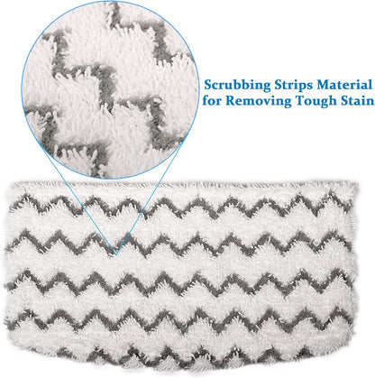 Flammi Steam Mop Pads for Shark S1000/S3101/S3250/SK Series SK410 SK435CO SK460 SK140 SK141 S3251 Steam Mop Replacement Pads, 4 Pack