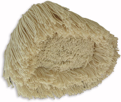 Turkey Creek Essentials 10 Inch x 6.5 Inch Wedge Dust Mop Refill for Industrial, Home & Commercial Use, Washable Natural Cotton for Standard 8" Frame