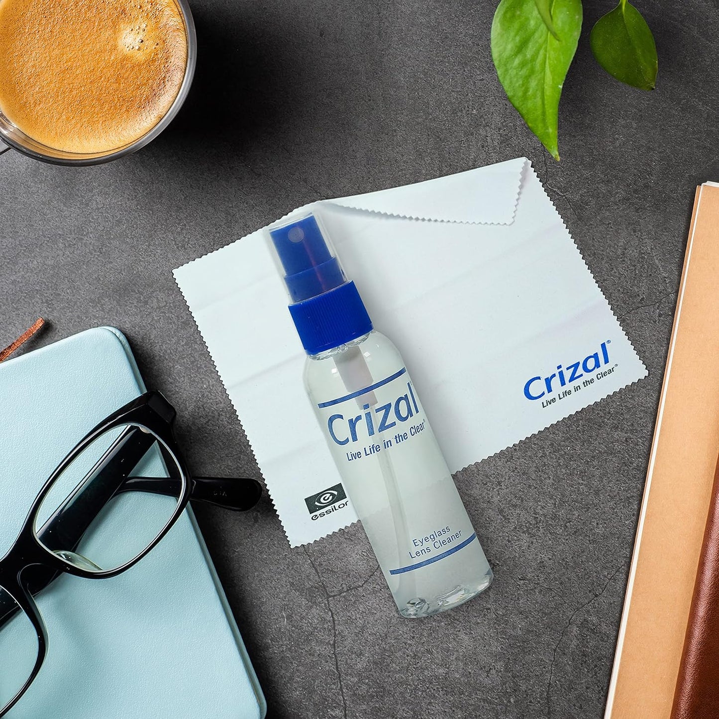 Crizal Eyeglass Lens Cleaning Solution – 4 Pack – Safe for AR-Coated Lenses – Designed & Tested by The AR Coating Experts
