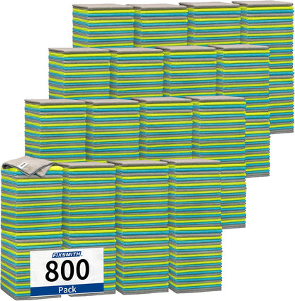 FIXSMITH Microfiber Cleaning Cloth - Pack of 8, Size: 12 x 16 in, Multi-Functional Cleaning Towels, Highly Absorbent Cleaning Rags, Lint-Free, Streak-Free Cleaning Cloths for Car Kitchen Home