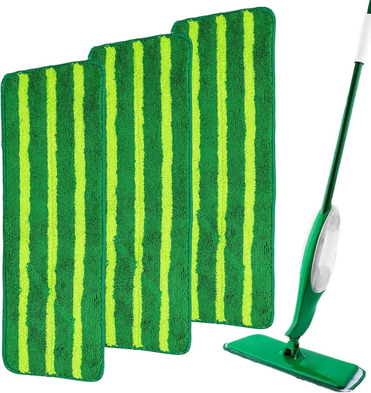 3 Pack Spray Mop Pad Refill,Reusable Microfiber Spray mop Replacement Head for Multi-Surface Floor Dry and Wet Cleaning mop pad for Multi-Layer Floors(Pads only)