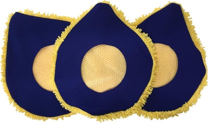 CHOMP! Microfiber Mop Refill Pack: 5 Minute CleanWalls 3-pak Yellow Reusable Washable Wall Washer, Ceiling Cleaner and Baseboard Duster - Dry Dust / Wet Wash Pads