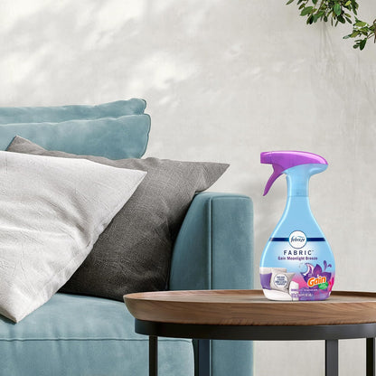 Febreze Fabric Spray, Air Freshener, Odor-Fighting Fabric Refresher, Couch and Linen Spray, Sneaker Balls Alternative, Multi-Use, Gain Moonlight Breeze Scent, 23.6 fl oz