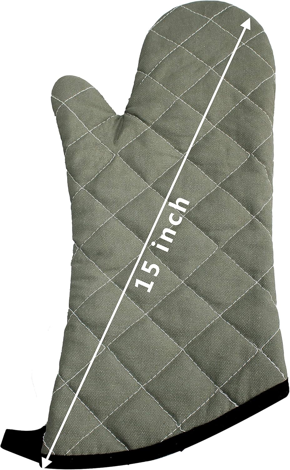 ARCLIBER Oven Mitts 1 Pair of Quilted Terry Cloth Cotton Lining,Extra Long Professional Classic Oven Mitt Heat Resistant Kitchen Oven Gloves,16 Inch