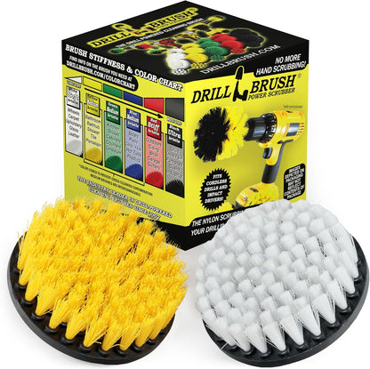 Bathroom Accessories - Power Scrubber Bathroom and Kitchen Brush Set - Cleaning Supplies - Drill Brush- Bath Mat - Shower Cleaner - Soap Scum, Mineral Deposits, Calcium, Hard Water, Rust Stains